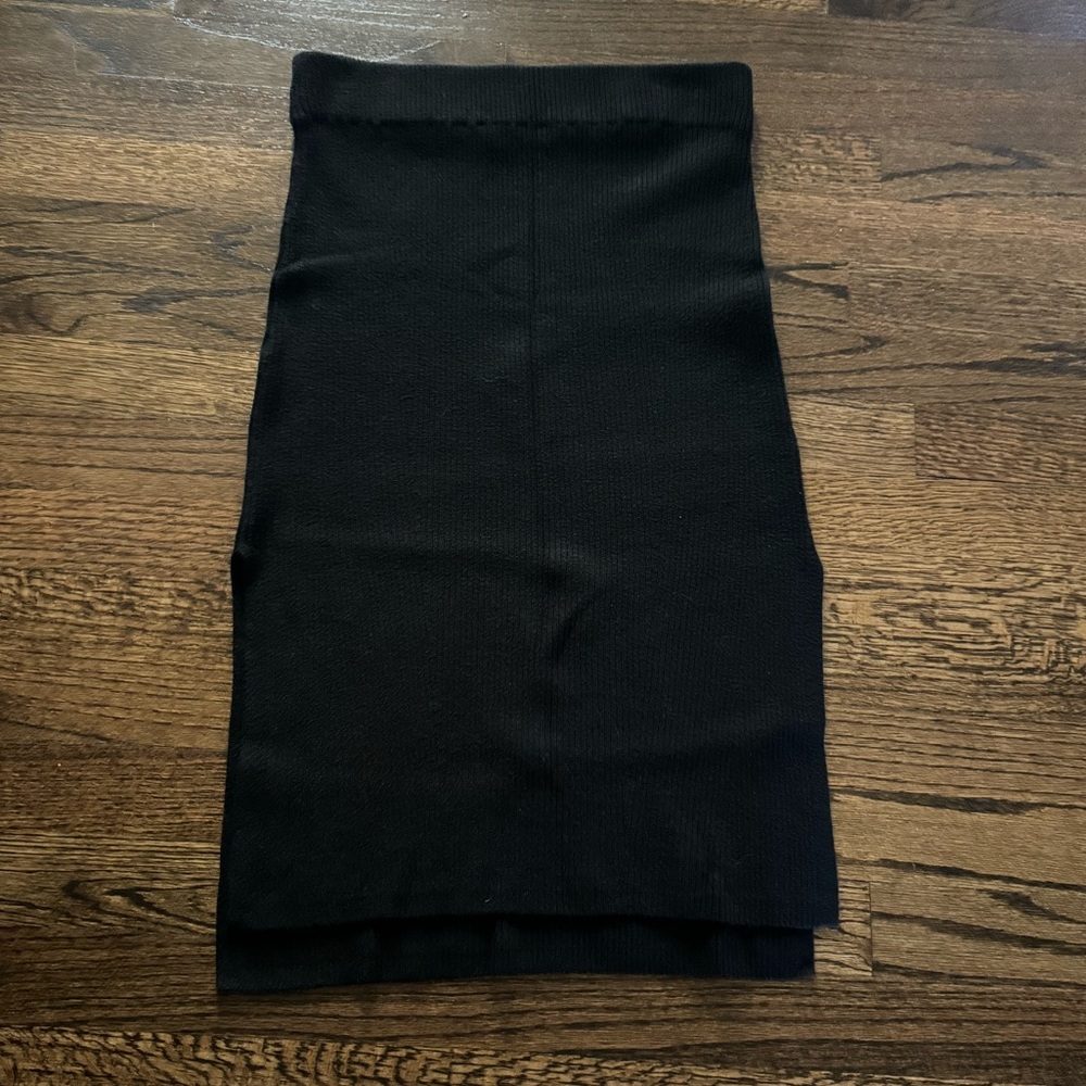 abercrombie A&F black sweater midi skirt